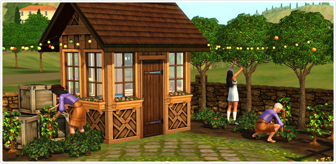 sims 3 bohemian garden