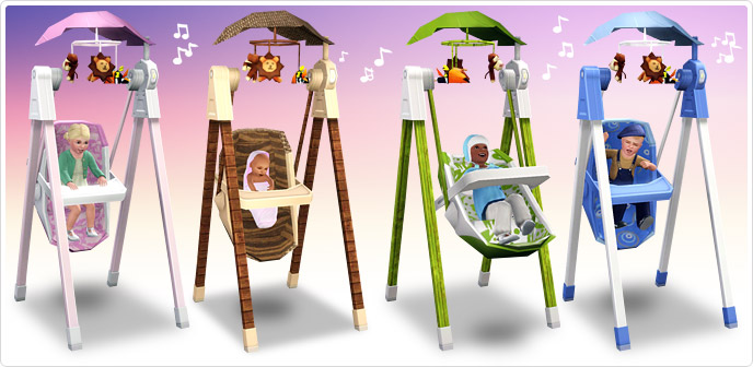 Solace Snugabunny Deluxe Baby Swing - Store - The Sims™ 3