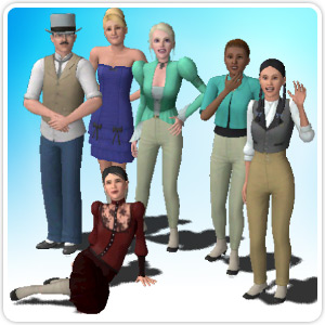 Victorianske sko til mænd – Store – Sims™ 3