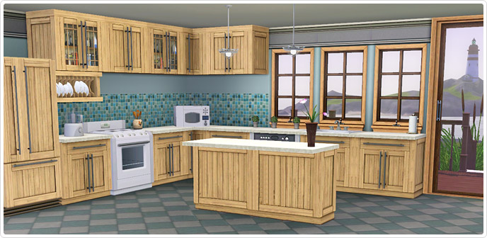 Bayside Kitchen Set Store The Sims 3