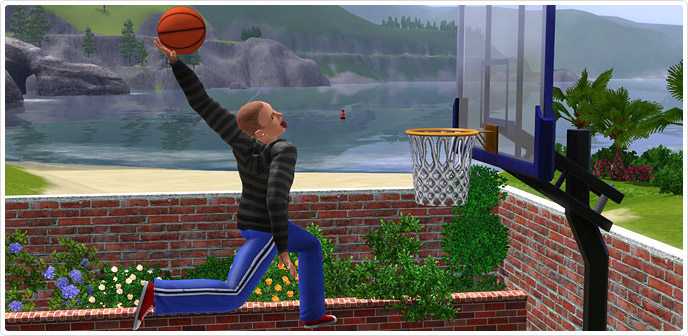 Sims 3 Rim Rockin Basketball Hoop Free