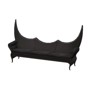 Gothic Glamour Living Room- Aichmophobia Despair Sofa - Store - The Sims™ 3